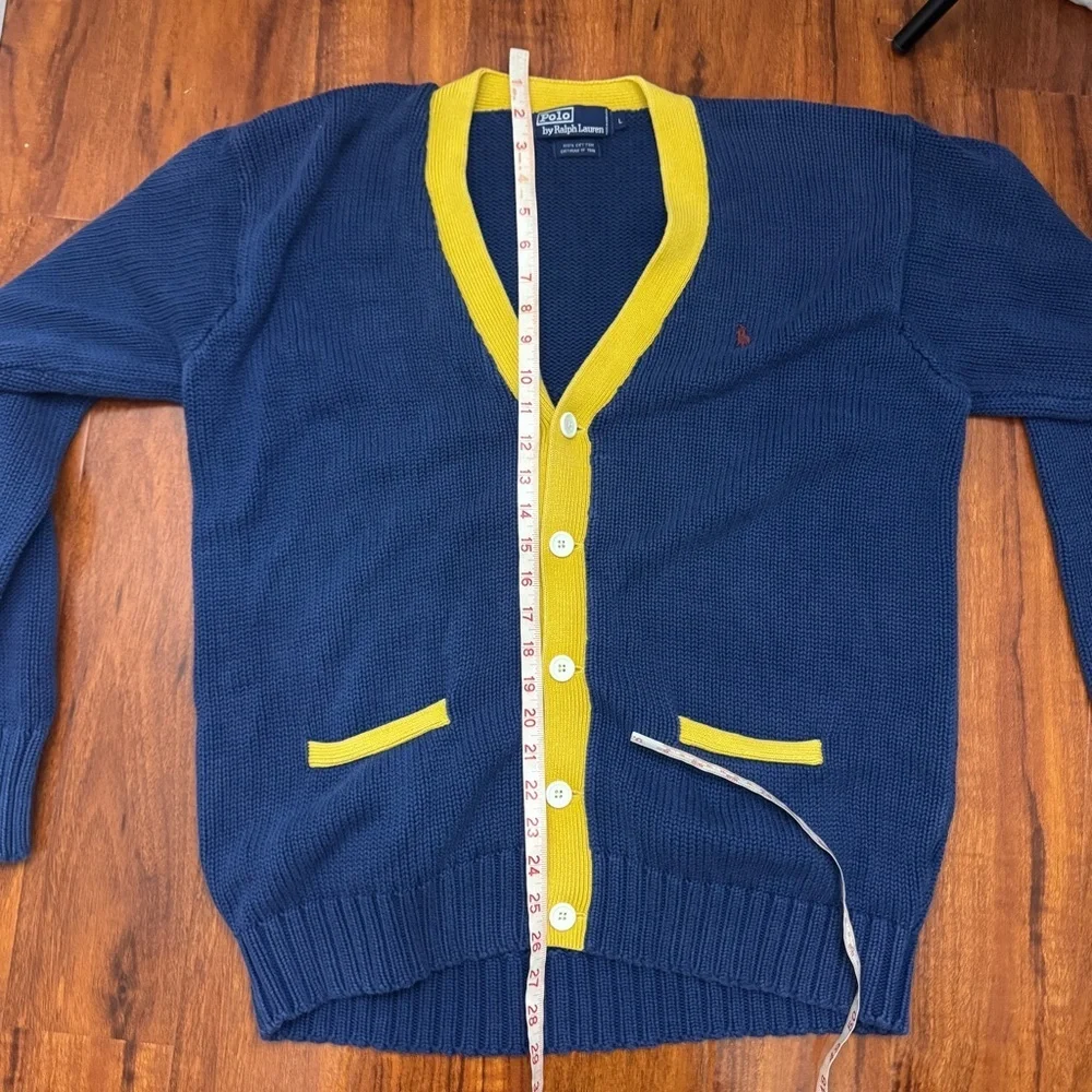 Polo Ralph Lauren Vintage Cardigan Sweater Size Large